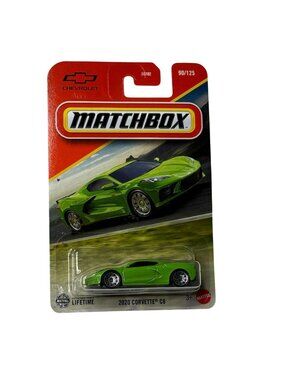Matchbox Corvette C8 Lime Green 2020 MBX Mainline 90/125 Diecast Car
